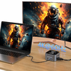 Hub USB-C 12 az 1-ben Wozinsky WHBC09Y8S multifunkcionális, vezeték nélküli töltési funkcióval, alumínium, 15 cm-es kábellel - szürke - 4. kép