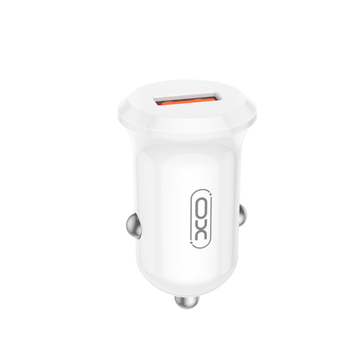 XO autós töltő CC68 18W QC 1x USB fehér