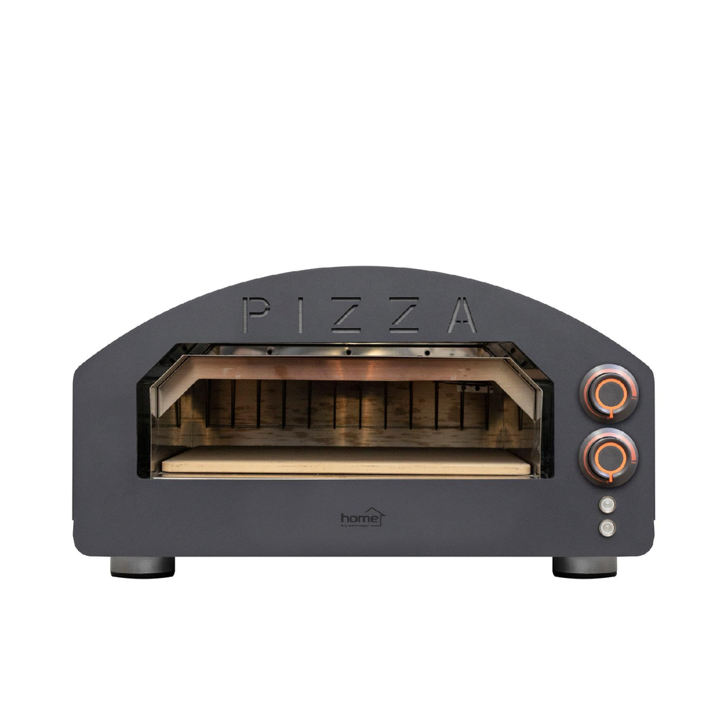 HOME HGPZ02 elektromos pizzakemence, 2000W, max. 380 °C, IPX4 védelem, 33x33 cm sütési felület, 1,5 cm-es Cordierite pizzakő, rozsdamentes ajtó - 8