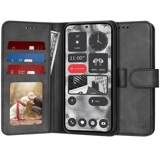 Techsuit - Naplókönyv - Nothing Phone (2) - Fekete tok Techsuit - Naplókönyv - Nothing Phone (2) - Fekete tok