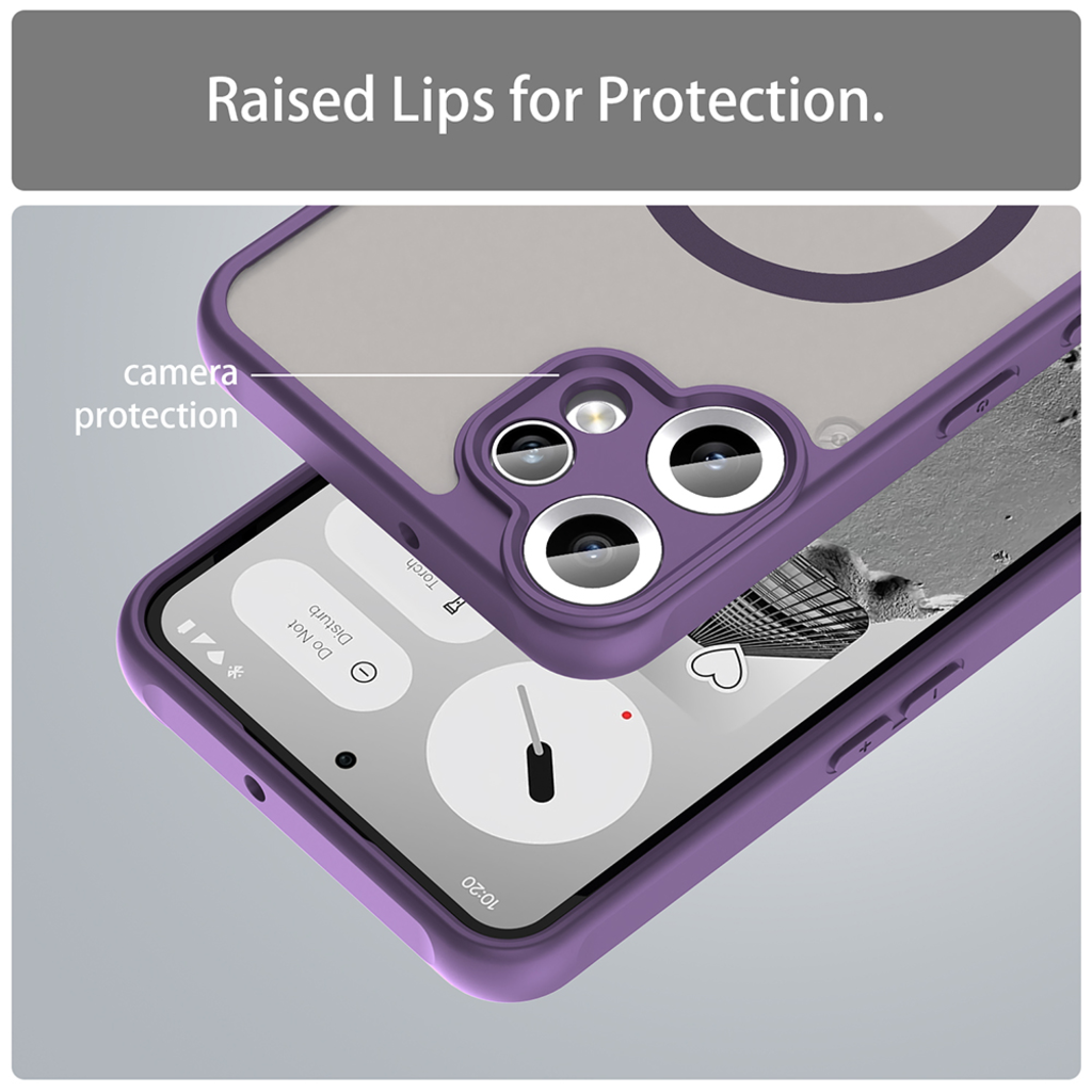  Techsuit - HaloFrost II MagSafe - Nothing CMF Phone 2 Pro - Lila tok - 7