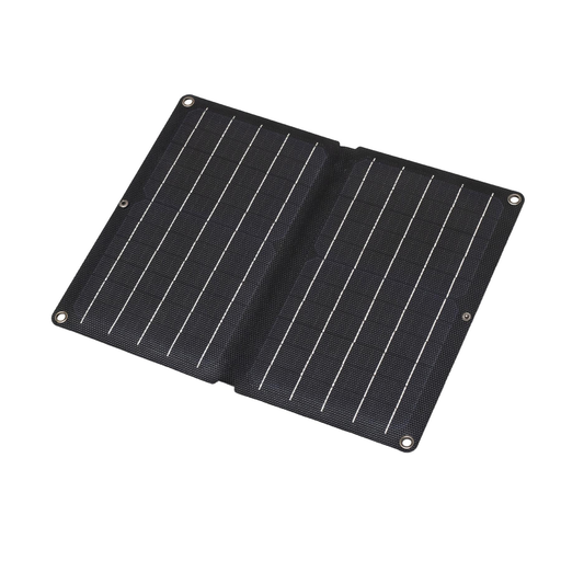 HOME MSC10W hordozható napelemes USB töltő, összecsukható, 10Watt, 2xUSB, LED töltésjelző, felakasztható, tartozék karabinerekkel