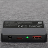 HOME MSC20W hordozható napelemes USB töltő, összecsukható, 20Watt, USB-A + USB-C + DC kimenet, PD gyorstöltés, LED töltésjelző, felakasztható, tartozék karabinerekkel - 4. kép