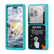  ShellBox - AirBox Vízálló IP68 Tok (max. 6,9 hüvelyk) - Univerzális Telefon Modell (max. 15 mm mélység) - Kék