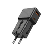 JELLICO univerzális utazó adapter S6 PD 25W 1xUSB-C + 1xUSB QC3.0 fekete - 1. kép
