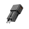 JELLICO univerzális utazó adapter S6 PD 25W 1xUSB-C + 1xUSB QC3.0 fekete - 2. kép