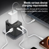 JELLICO univerzális utazó adapter S9 PD 2xUSB-C + 1xUSB 3.4A Max 2500W Fekete - 0. kép