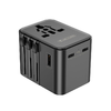 JELLICO univerzális utazó adapter S9 PD 2xUSB-C + 1xUSB 3.4A Max 2500W Fekete - 4. kép