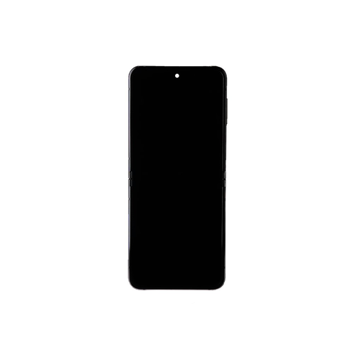 LCD kijelző + Érintőképernyő egység + Előlap Samsung F731 Galaxy Z Flip 5 5G Levendula (Szerviz csomag),