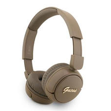 Guess Script Metal Logo vezeték nélküli fejhallgató Barna