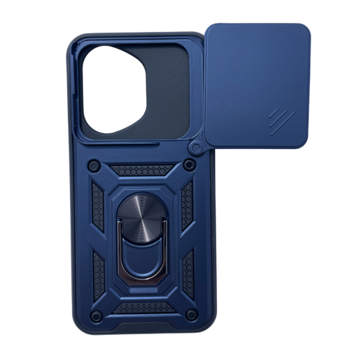 Honor 400 tok - Sötétkék Armor Camshield állvánnyal és kameravédővel Honor 400 tok - Sötétkék Armor Camshield állvánnyal és kameravédővel