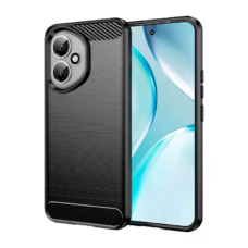 HONOR 400 5G fekete carbon mintás tok szilikon