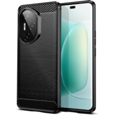 HONOR 400 Pro fekete carbon mintás tok szilikon