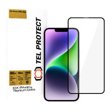 Tempered glass Tel Protect 10X Privacy Titanium iPhone 14 üvegfólia