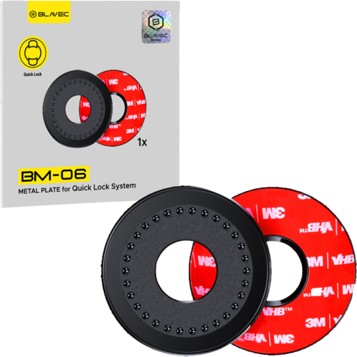 Blavec Blaszka do uchwytu Quick Lock BM-06 ring fekete,