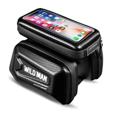 WILDMAN utazótáska bicikli vázra cipzárral 1,2L (10-18 cm) E6S fekete
