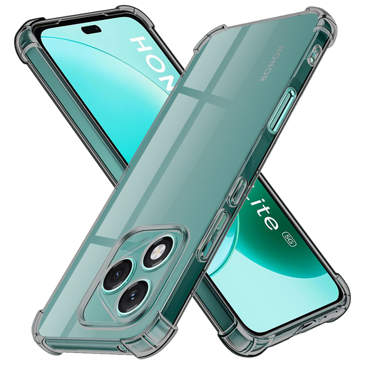 Techsuit - Ütésálló Átlátszó Szilikon - Honor 400 Lite - Füst Fekete tok Techsuit - Ütésálló Átlátszó Szilikon - Honor 400 Lite - Füst Fekete tok