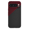  Techsuit - Karbonszálas Héj - Google Pixel 9 Pro - Piros Vortex tok - 1. kép
