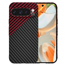 Techsuit - Karbonszálas Héj - Google Pixel 9 Pro - Piros Vortex tok