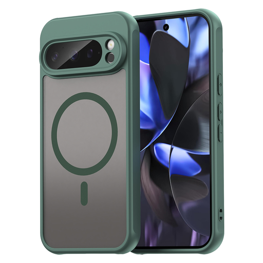 Techsuit - HaloFrost II MagSafe - Google Pixel 9 Pro - Zöld tok Techsuit - HaloFrost II MagSafe - Google Pixel 9 Pro - Zöld tok
