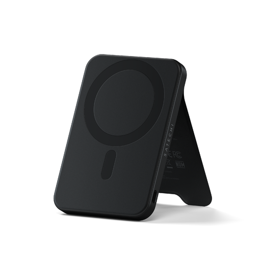 Satechi Qi2 5K Magnetic Power Bank with Stand - Black