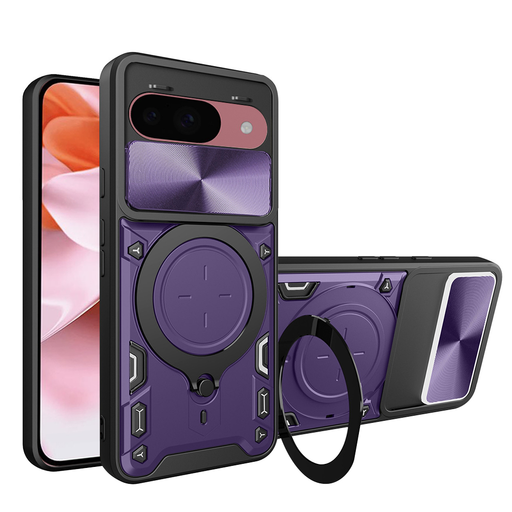 Techsuit - CamGuard Pro - Google Pixel 9 / 9 Pro - Lila tok Techsuit - CamGuard Pro - Google Pixel 9 / 9 Pro - Lila tok