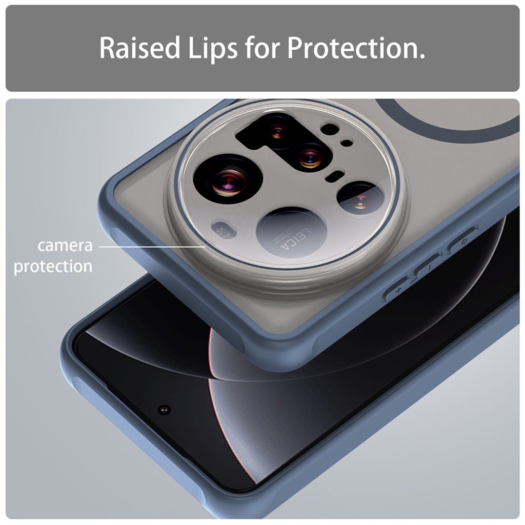  Techsuit - HaloFrost II MagSafe - Xiaomi 15 Ultra - Sötétkék tok - 5