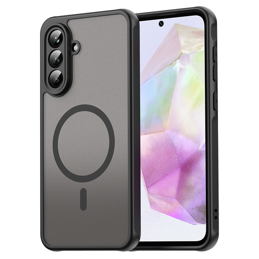 Techsuit - HaloFrost II MagSafe - Samsung Galaxy A36 5G - Fekete tok Techsuit - HaloFrost II MagSafe - Samsung Galaxy A36 5G - Fekete tok
