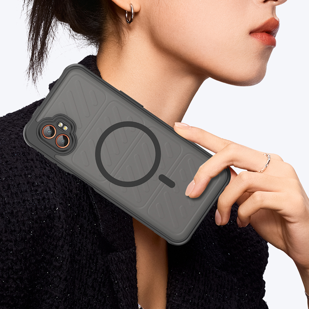  Techsuit - HaloFrost II MagSafe - Samsung Galaxy Xcover7 Pro - Fekete tok - 7