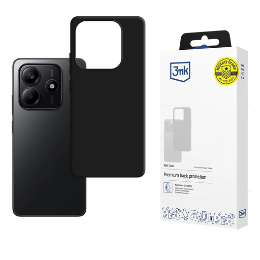 3mk Matt Tok Xiaomi Redmi Note 14 4G - matt fekete tok 3mk Matt Tok Xiaomi Redmi Note 14 4G - matt fekete tok