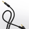 Dudao szögletes kábel AUX mini jack 3.5mm kábel 1m fekete (L11 fekete) - 4. kép