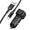 Borofone autós töltő BZ34 Cloud - USB - QC 3.0 18W Type C kábellel fekete - 1. kép