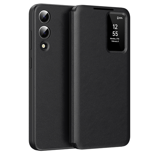  Techsuit - SmartView Sorozat - Samsung Galaxy S25 Edge - Fekete tok