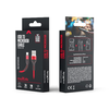 Maxlife MXUC-01 kábel USB - micro USB 1,0 m 2A piros nylon - 4. kép
