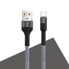 Maxlife MXUC-01 kábel USB - microUSB 1,0 m 2A szürke nylon - 0. kép