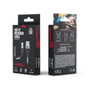 Maxlife MXUC-01 kábel USB - microUSB 1,0 m 2A szürke nylon - 3. kép