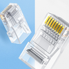 UGREEN 50961 RJ45 Cat 6 csatlakozóvég, 10-es csomag (átlátszó) - 1. kép