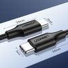 UGREEN USB-C - USB-C 0,5 m-es kábel (fekete) - 1. kép