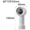 Techsuit - Kézi Ventilátor (HX130) - Digitális Kijelző, Ultra Csendes, 1200mAh - Fehér - 4. kép