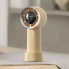 Techsuit - Kézi Ventilátor (HX130) - Digitális Kijelző, Ultra Csendes, 1200mAh - Sárga - 3. kép