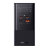  Baseus - Töltőállomás (E00023609113-00) - 2xUSB, 2xType-C, Schuko, LED kijelző, Gyors töltés 100W, 1.5m - Fekete - 2. kép