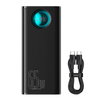  Baseus - Power Bank (P10022402113-00) - 4x USB, Type-C, Lightning, Micro-USB, Gyors töltés, 65W, 26800mAh, USB-C kábel - Fekete - 2. kép