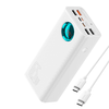  Baseus - Power Bank (P10022402223-00) - 4x USB, Type-C, Lightning, Micro-USB, Gyors töltés, 65W, 26800mAh, USB-C kábel - Fehér - 0. kép