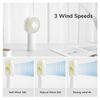  JisuLife - Prémium Mini Kézi Ventilátor Life3 (F2B) - Hordozható, Ultra-csendes, Type-C, 3 sebességes, 4000mAh - Rózsaszín - 1. kép