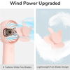  JisuLife - Prémium Hordozható Mini Ventilátor Life6 (FA20X) - USB-C Újratölthető, 3 Szélsebesség, 4000mAh - Rózsaszín - 4. kép