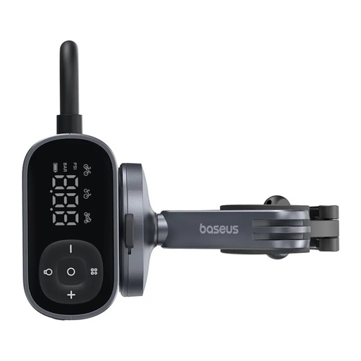  Baseus - Kerékpár Kompresszor PrimeTrip Sorozat (C11169000121-00) - Hordozható, Nyomáskijelző, 1750mAh, 150psi, Ultra Gyors - Fekete