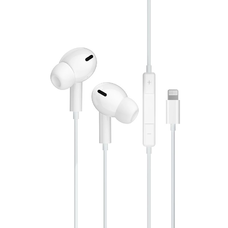 JELLICO vezetékes fülhallgató EP3A Lightning mikrofonnal 1.2M Fehér