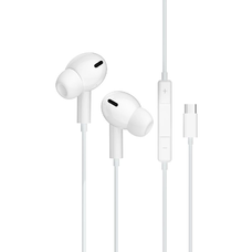 JELLICO vezetékes fülhallgatók EP3A USB-C mikrofonnal 1.2M Fehér