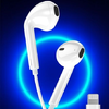 JELLICO vezetékes fülhallgatók EP2A Lightning mikrofonnal 1.2M fehér - 2. kép