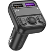 JELLICO FM transmitter FM1 2xUSB 3.1A Fekete - 1. kép
